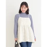 花柄刺繍オーガンジーキャミチュニック | Re-J＆SUPURE | 詳細画像2 