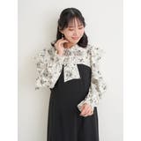 【WEB限定】フリルボウタイブラウスドッキングワンピース（花柄・ドット柄） | Re-J＆SUPURE | 詳細画像12 