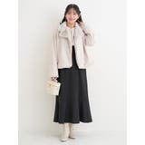 【WEB限定】フリルボウタイブラウスドッキングワンピース（花柄・ドット柄） | Re-J＆SUPURE | 詳細画像20 