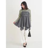 【WEB限定】シャーリングヘムキャミソール（無地・チェック柄） | Re-J＆SUPURE | 詳細画像13 