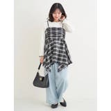 【WEB限定】シャーリングヘムキャミソール（無地・チェック柄） | Re-J＆SUPURE | 詳細画像18 