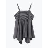 【WEB限定】シャーリングヘムキャミソール（無地・チェック柄） | Re-J＆SUPURE | 詳細画像22 