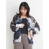 [SET]ぼかし柄シアーシャツ×タンクトップ | Re-J＆SUPURE | 詳細画像3 