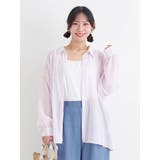 [SET]ストライプ柄シアーシャツ×タンクトップ | Re-J＆SUPURE | 詳細画像2 
