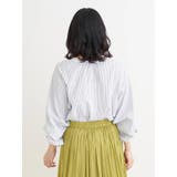 [2WAYスリーブ]ストライプ柄ノーカラーシャツ | Re-J＆SUPURE | 詳細画像13 