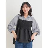 Ａ柄 | シャツドッキングトップス(無地/ストライプ柄/チェック柄) | Re-J＆SUPURE