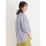 BACKレースアップストライプ柄裾タックスキッパーシャツ | Re-J&SUPURE | 詳細画像12