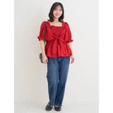 シャーリングリボンブラウス | Re-J＆SUPURE | 詳細画像5 