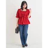 シャーリングリボンブラウス | Re-J＆SUPURE | 詳細画像6 