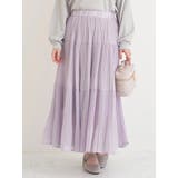 ピンク | シフォンプリーツティアードスカート | Re-J＆SUPURE