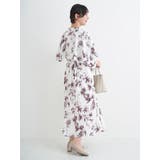 【WEB限定】花柄ボウタイワンピース | Re-J&SUPURE | 詳細画像3