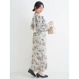 【WEB限定】花柄ボウタイワンピース | Re-J&SUPURE | 詳細画像7