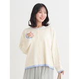 配色クルーネックカーディガン | Re-J＆SUPURE | 詳細画像6 