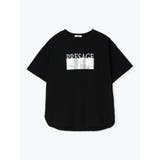 黒 | シルバー箔×ロゴプリントTシャツ | Re-J&SUPURE
