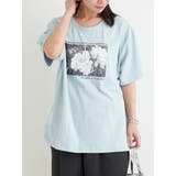 【接触冷感・UVカット】フラワーフォト×ロゴ刺繍Tシャツ | Re-J&SUPURE | 詳細画像2