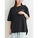 黒 | 【接触冷感・UVカット】BACKフォトプリント×ロゴ刺繍Tシャツ | Re-J＆SUPURE
