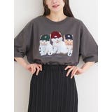 濃グレー | ミニ裏毛帽子ネコTシャツ | Re-J&SUPURE