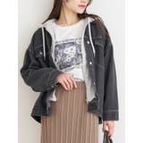 パーカーレイヤード風デニムジャケット | Re-J&SUPURE | 詳細画像1