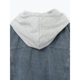 パーカーレイヤード風デニムジャケット | Re-J&SUPURE | 詳細画像15