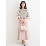 花柄シャーリングレースアップブラウス | Re-J＆SUPURE | 詳細画像6 