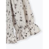 花柄シャーリングレースアップブラウス | Re-J＆SUPURE | 詳細画像13 