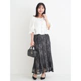 シャーリングレースアップブラウス | Re-J＆SUPURE | 詳細画像5 