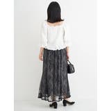 シャーリングレースアップブラウス | Re-J＆SUPURE | 詳細画像9 