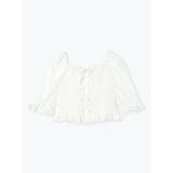 シャーリングレースアップブラウス | Re-J＆SUPURE | 詳細画像15 