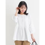 アクセサリー付き７分袖ぺプラムプルオーバー | Re-J＆SUPURE | 詳細画像2 