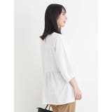 アクセサリー付き７分袖ぺプラムプルオーバー | Re-J＆SUPURE | 詳細画像3 