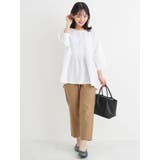 アクセサリー付き７分袖ぺプラムプルオーバー | Re-J＆SUPURE | 詳細画像7 