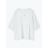 アクセサリー付き７分袖ぺプラムプルオーバー | Re-J＆SUPURE | 詳細画像10 