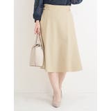 ベージュ | サイドバックルミディ丈スカート | Re-J＆SUPURE