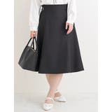 黒 | サイドバックルミディ丈スカート | Re-J＆SUPURE