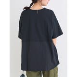 BACK異素材切り替えロゴ刺繡Tシャツ | Re-J&SUPURE | 詳細画像22