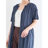 【接触冷感】ウエストリボンスキッパーシャツワンピース(無地 ストライプ柄 花柄) | Re-J&SUPURE | 詳細画像13