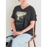 ロゴ刺繍転写プリントVネックTシャツ | Re-J&SUPURE | 詳細画像2
