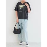 ロゴ刺繍転写プリントVネックTシャツ | Re-J&SUPURE | 詳細画像5