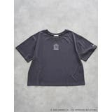 濃グレー | 【サンリオキャラクターズ】クルーネック刺繍Tシャツ | Re-J&SUPURE