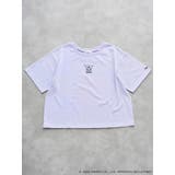 紫 | 【サンリオキャラクターズ】クルーネック刺繍Tシャツ | Re-J&SUPURE