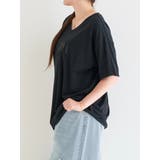ロゴ刺繍VネックTシャツ | Re-J&SUPURE | 詳細画像9