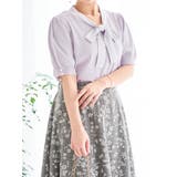 【接触冷感】レースボウタイニットトップス | Re-J&SUPURE | 詳細画像1