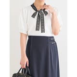【接触冷感】レースボウタイニットトップス | Re-J&SUPURE | 詳細画像6