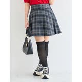【WEB限定】チェック柄サイドベルトプリーツミニスカート | Re-J&SUPURE | 詳細画像1