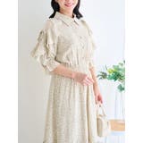 【WEB限定】肩チュールフリルティアード花柄シャツワンピース | Re-J&SUPURE | 詳細画像7