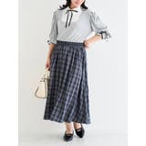 【WEB限定】リボンブラウスドッキングチェック柄ワンピース | Re-J&SUPURE | 詳細画像3