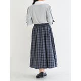 【WEB限定】リボンブラウスドッキングチェック柄ワンピース | Re-J&SUPURE | 詳細画像6