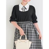 【WEB限定】リボンブラウスドッキングチェック柄ワンピース | Re-J&SUPURE | 詳細画像10