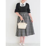 【WEB限定】リボンブラウスドッキングチェック柄ワンピース | Re-J&SUPURE | 詳細画像12