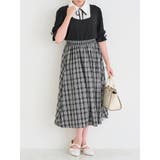 【WEB限定】リボンブラウスドッキングチェック柄ワンピース | Re-J&SUPURE | 詳細画像13